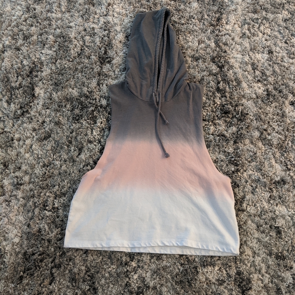 Ombre hoodie tank